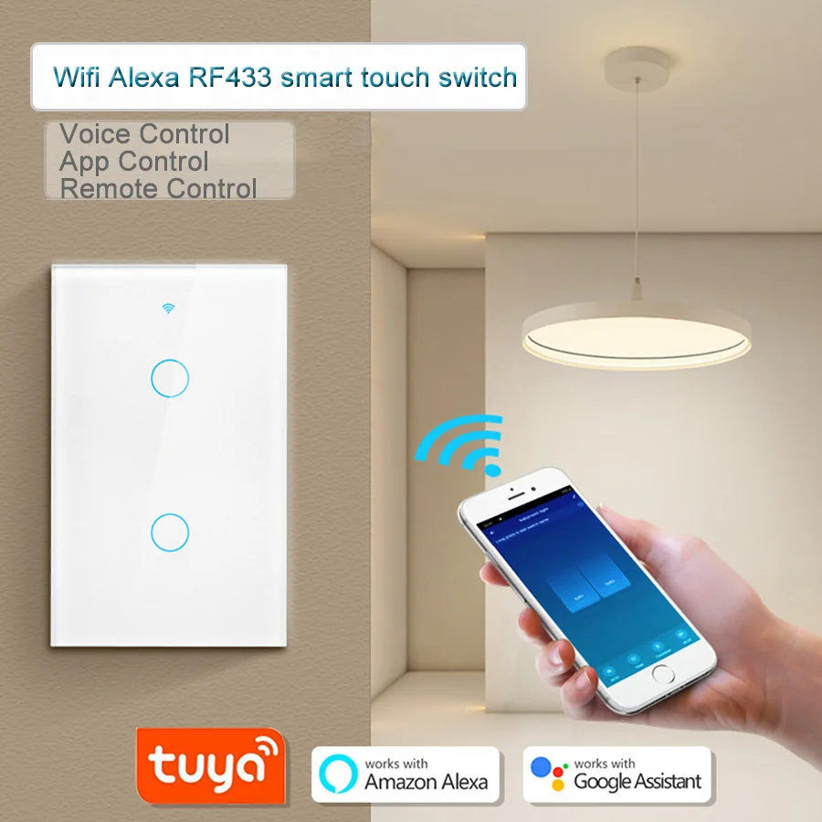 Smart Light Switch Wifi - Sakelar Pintar WiFi Tuya Berfungsi Dengan
