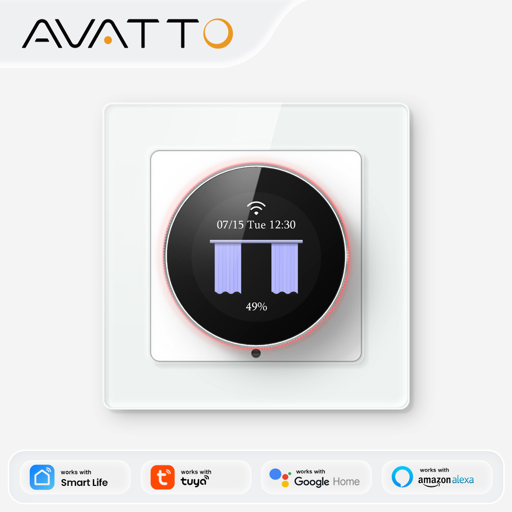 Smart Light Switch Wifi - AVATTO WiFi Smart Knob Curtain Switch,