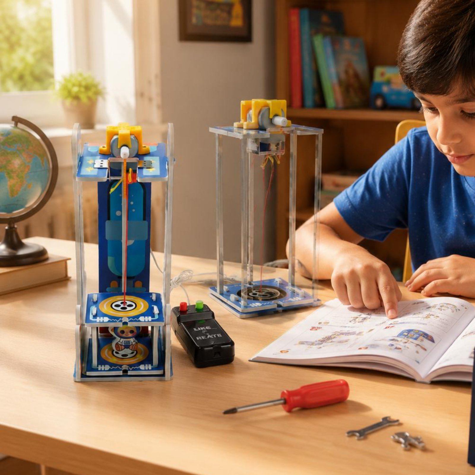 Kit Model Mainan Lift Kayu DIY - Stem Robotics Kit ulasan dan harga