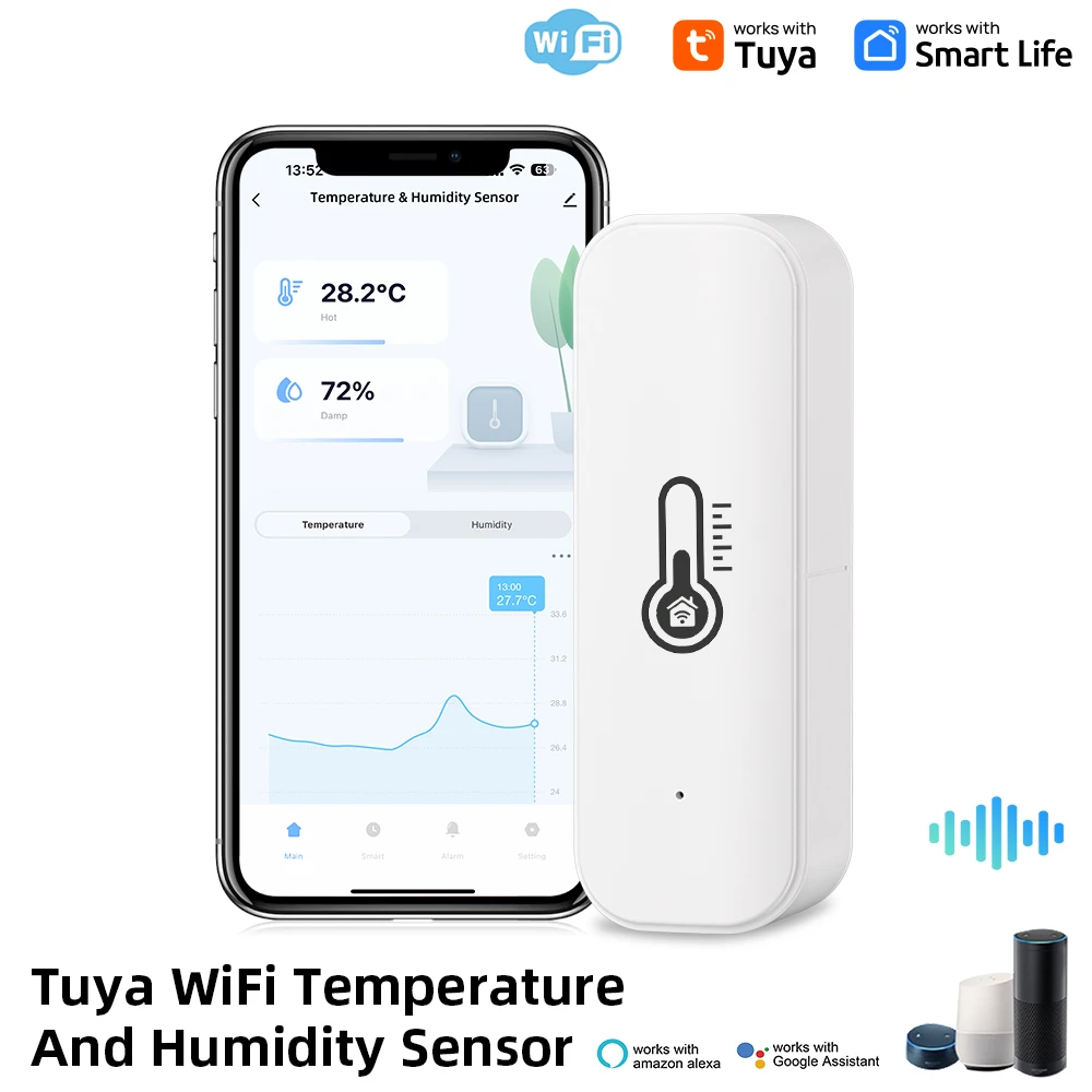 Tuya Sensor Kelembaban Suhu Wi - Wifi Thermostat ulasan dan harga