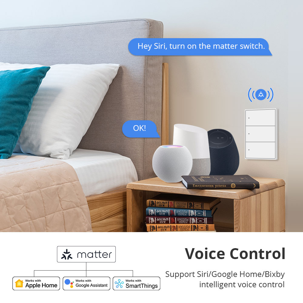 Zemismart Matter saklar lampu  - Smart Light Switch Wifi ulasan dan harga