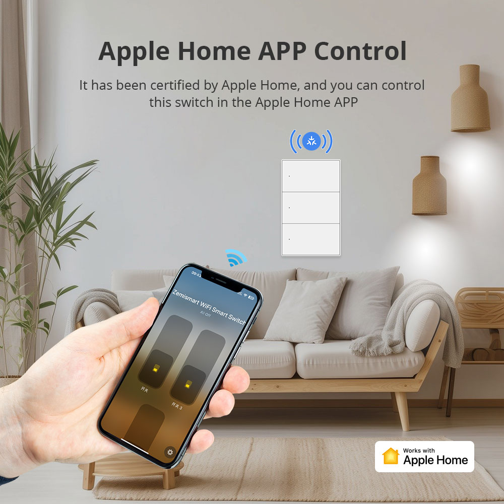 Zemismart Matter saklar lampu  - Smart Light Switch Wifi ulasan dan harga