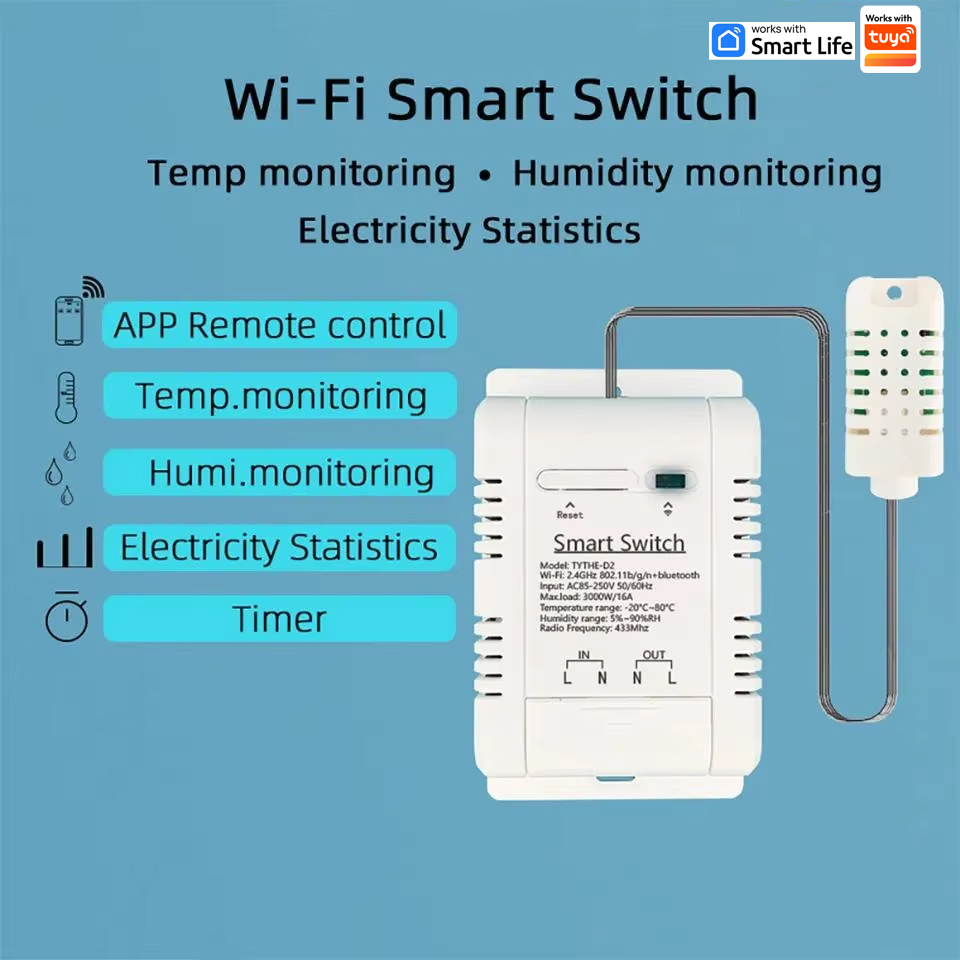 Bekerja dengan Tuya 16A 3000W  - Wifi Thermostat ulasan dan harga