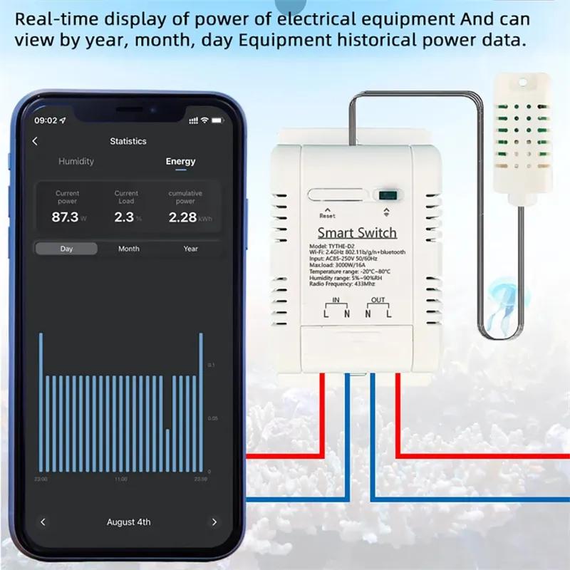 Bekerja dengan Tuya 16A 3000W  - Wifi Thermostat ulasan dan harga