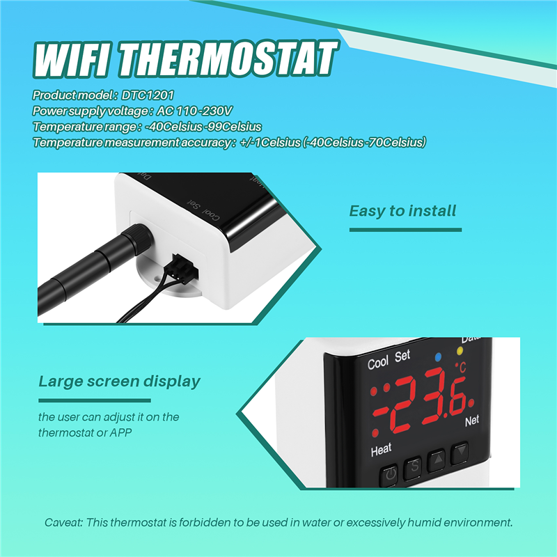 Termostat Pengendali Suhu Wifi - Wifi Thermostat ulasan dan harga